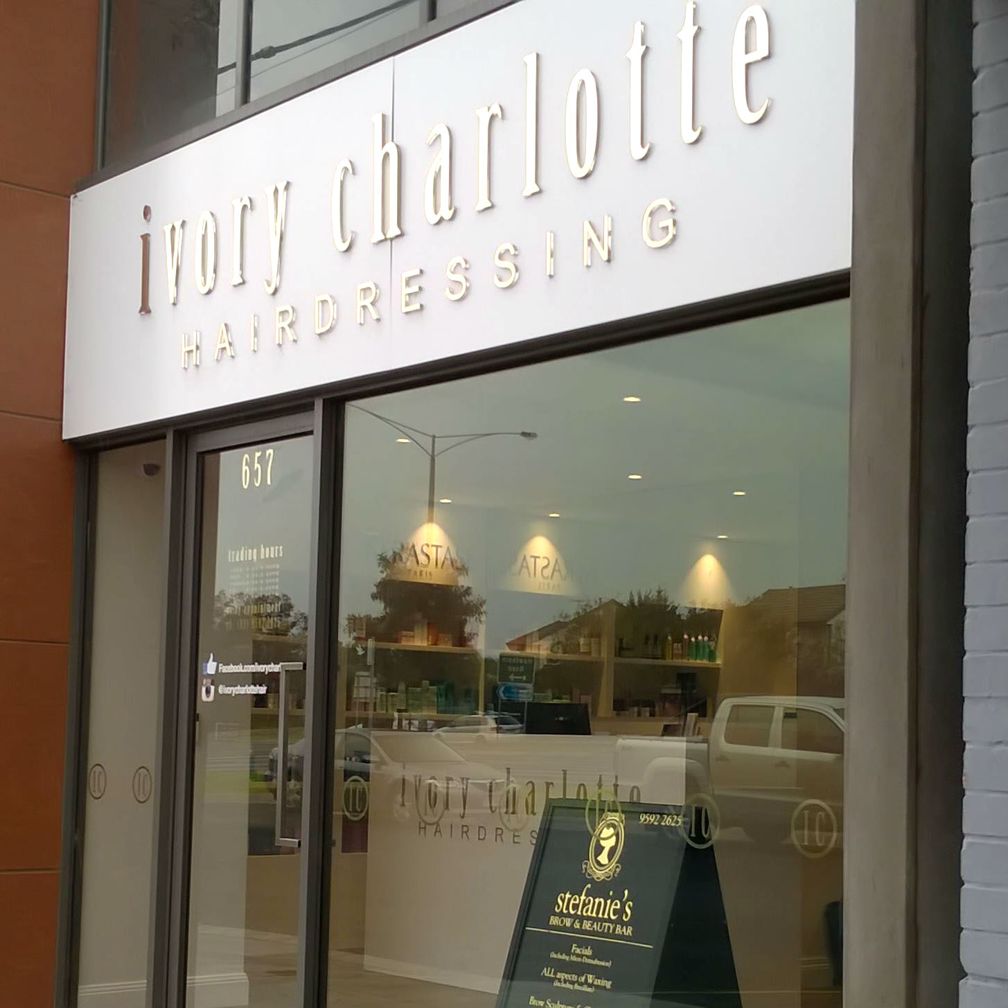 Ivory Charlotte Hairdressing outdoor ⋆ Ivory Charlotte Hairdressing